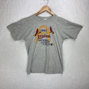 Vintage Starter 1985 St.‎ Louis Cardinals National League Champs T Shirt Mens XL